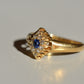 Twinkling Victorian Sapphire Navette Ring