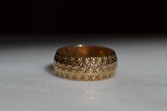 Dazzling Vintage Textured Eternity Band