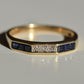 Chic Sapphire Geometric Band