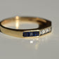 Chic Sapphire Geometric Band