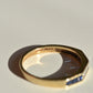 Chic Sapphire Geometric Band