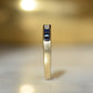 Chic Sapphire Geometric Band