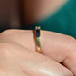 Chic Sapphire Geometric Band