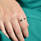 Chic Sapphire Geometric Band