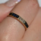 Chic Sapphire Geometric Band