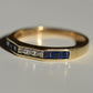 Chic Sapphire Geometric Band