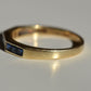 Chic Sapphire Geometric Band