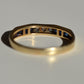 Chic Sapphire Geometric Band