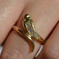 Sinuous Antique Snake Ring