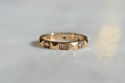 Twinkling Petite Midcentury Eternity Band