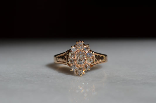 Chunky Antique Navette Ring