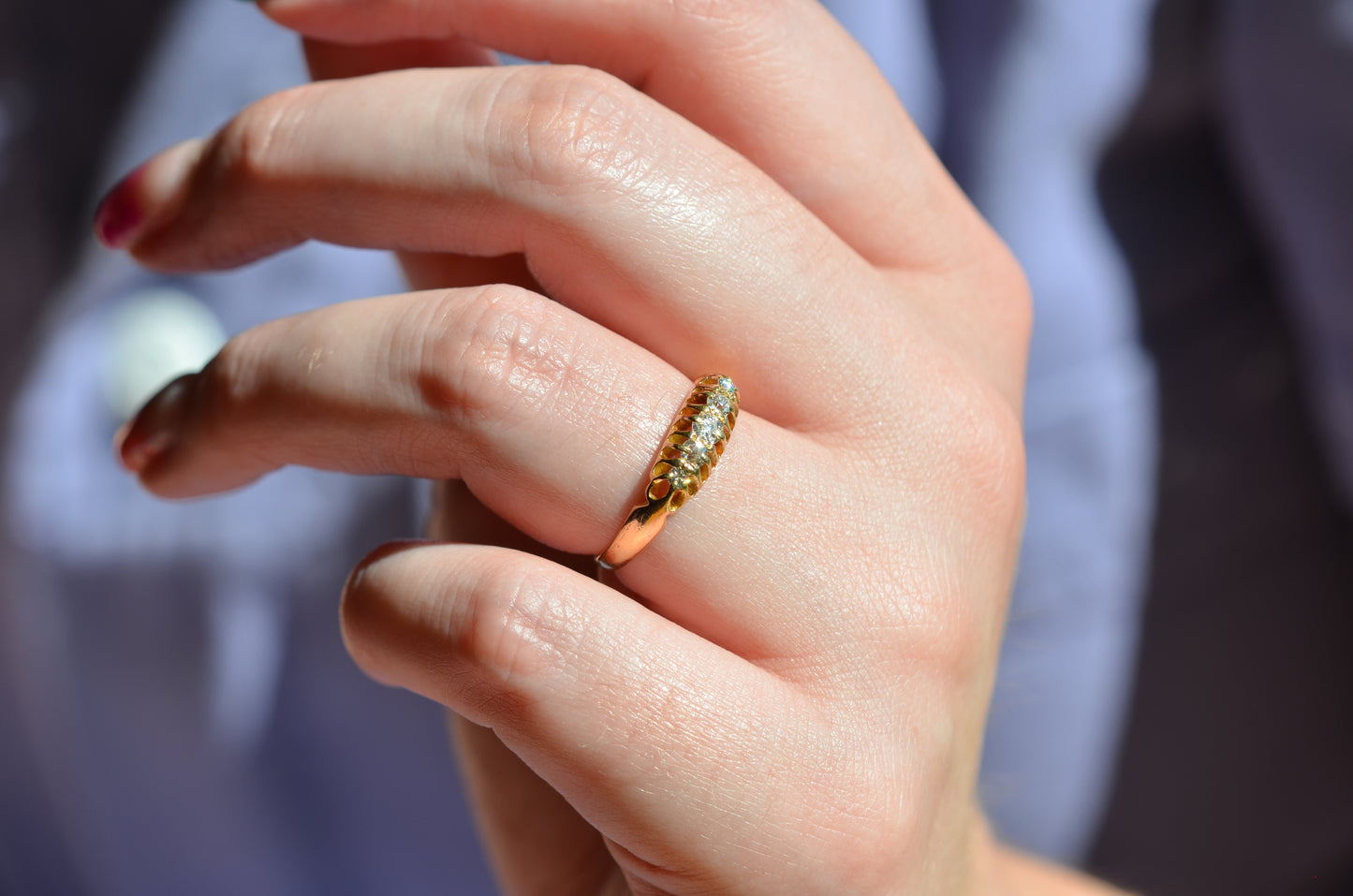 Easy Edwardian Five Stone Ring