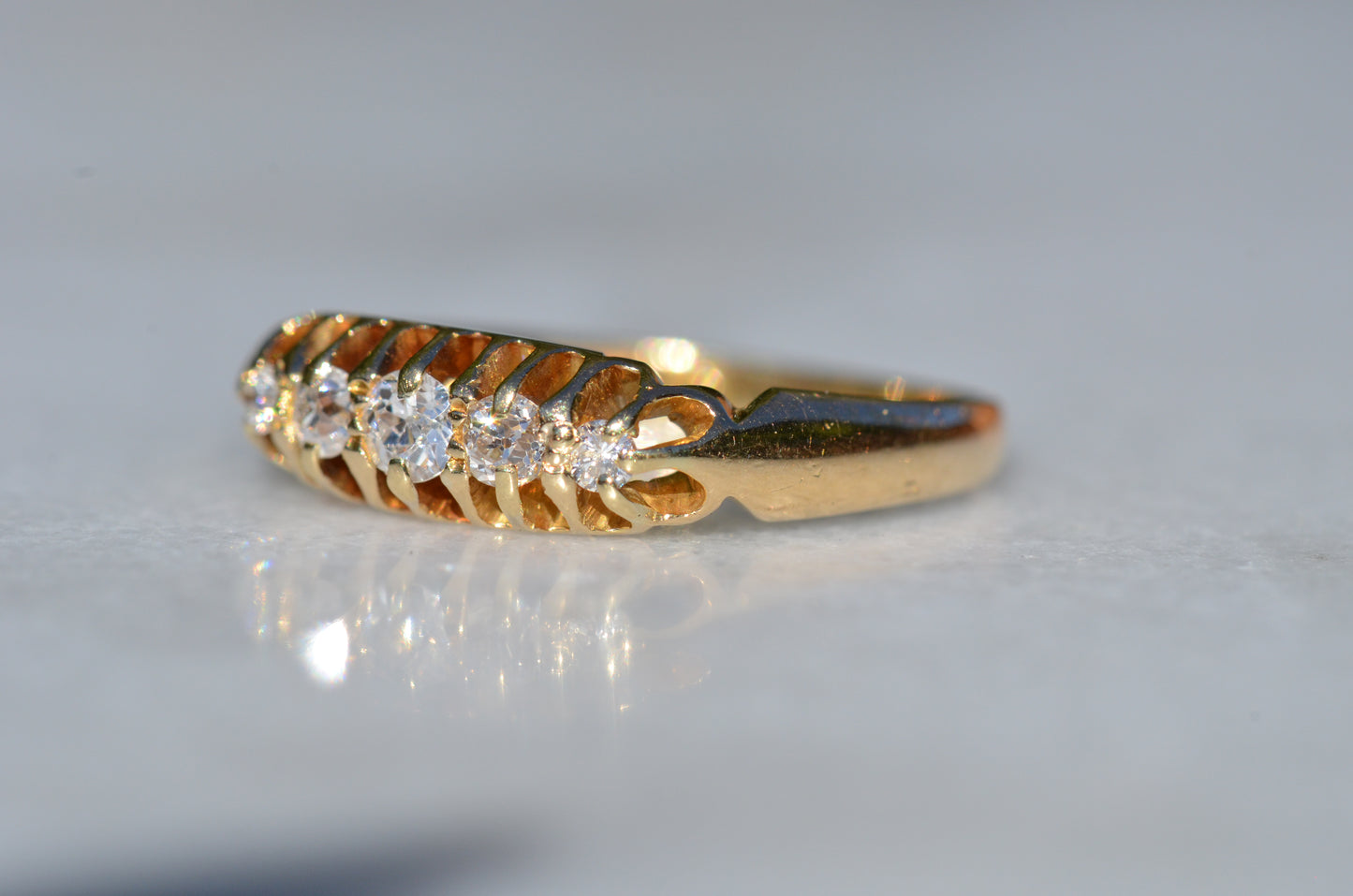 Easy Edwardian Five Stone Ring