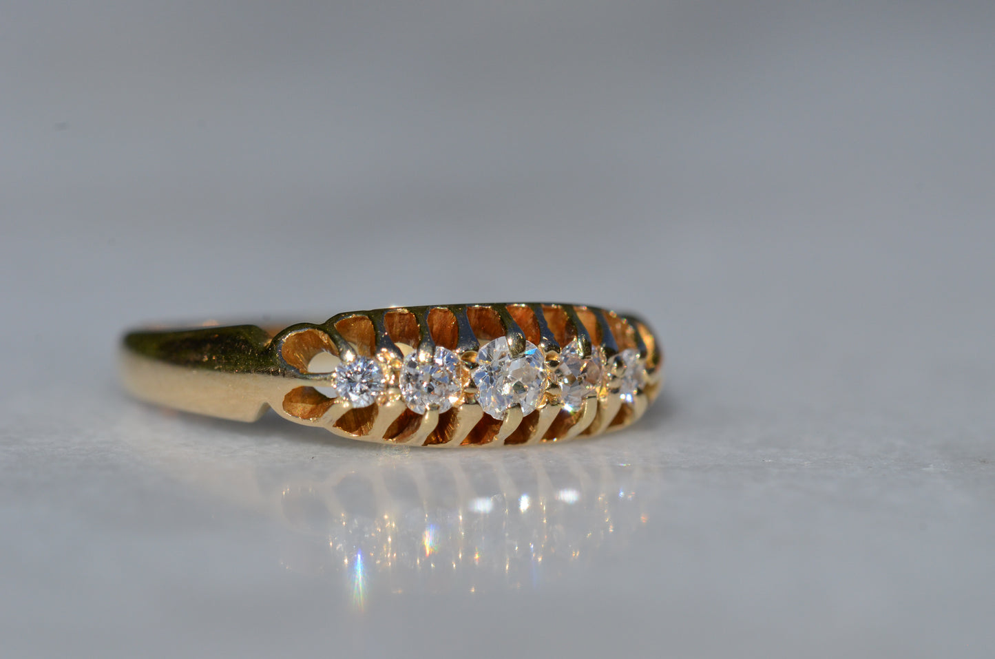 Easy Edwardian Five Stone Ring