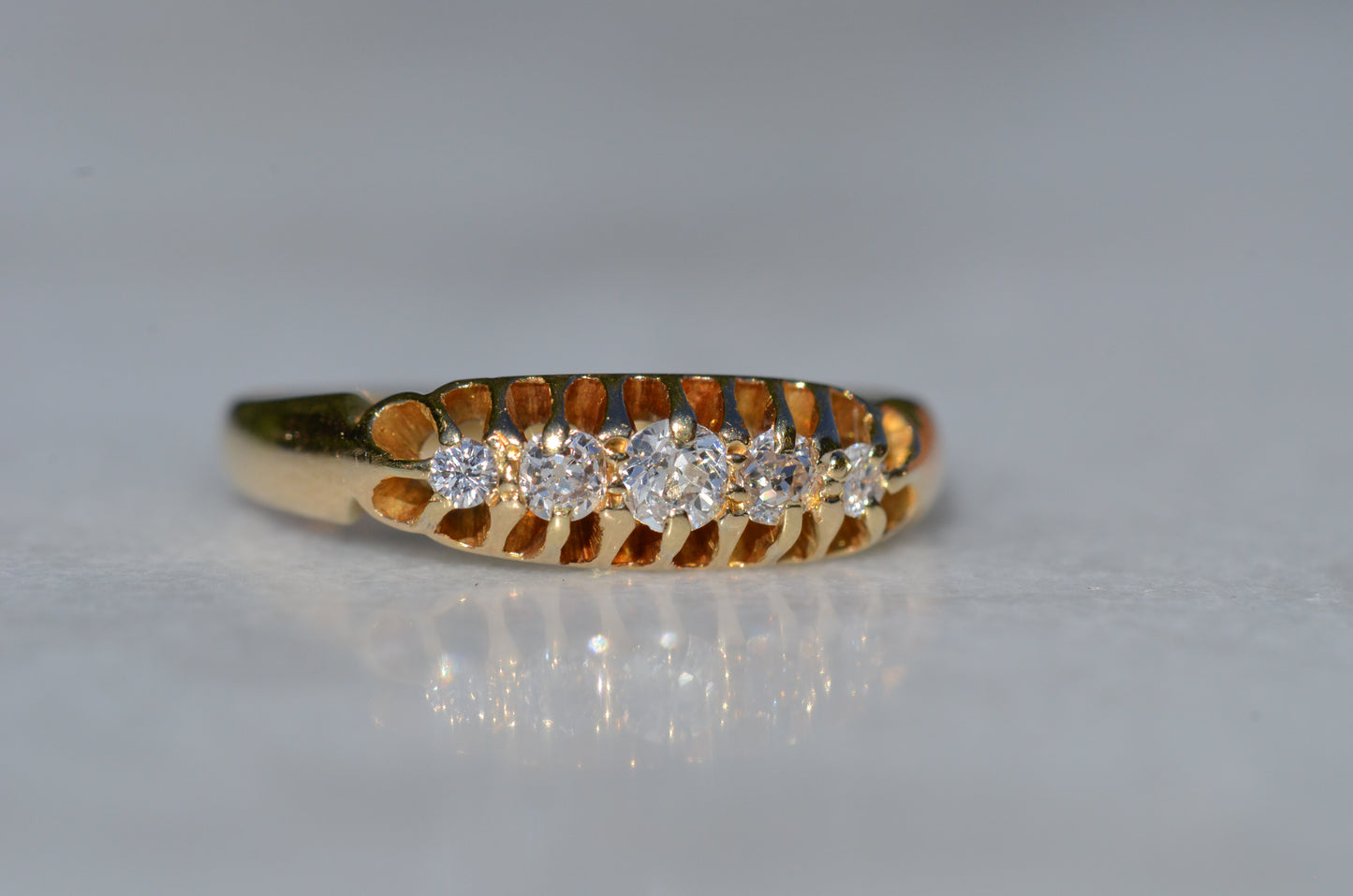 Easy Edwardian Five Stone Ring