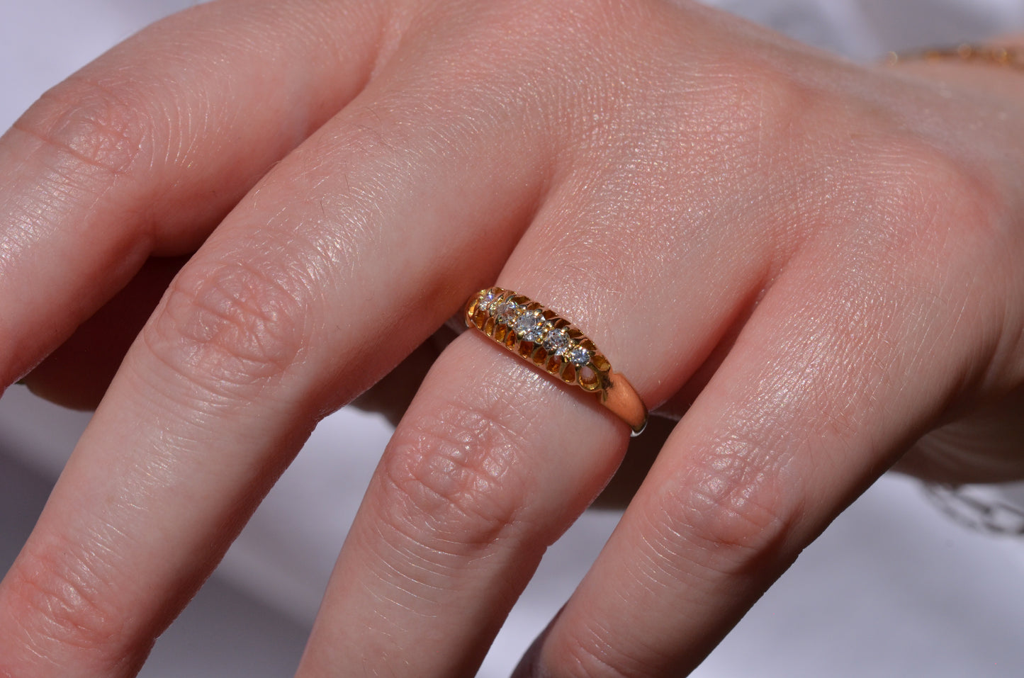 Easy Edwardian Five Stone Ring
