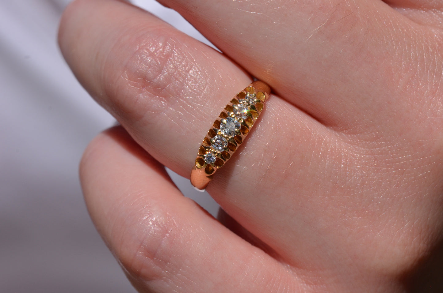 Easy Edwardian Five Stone Ring