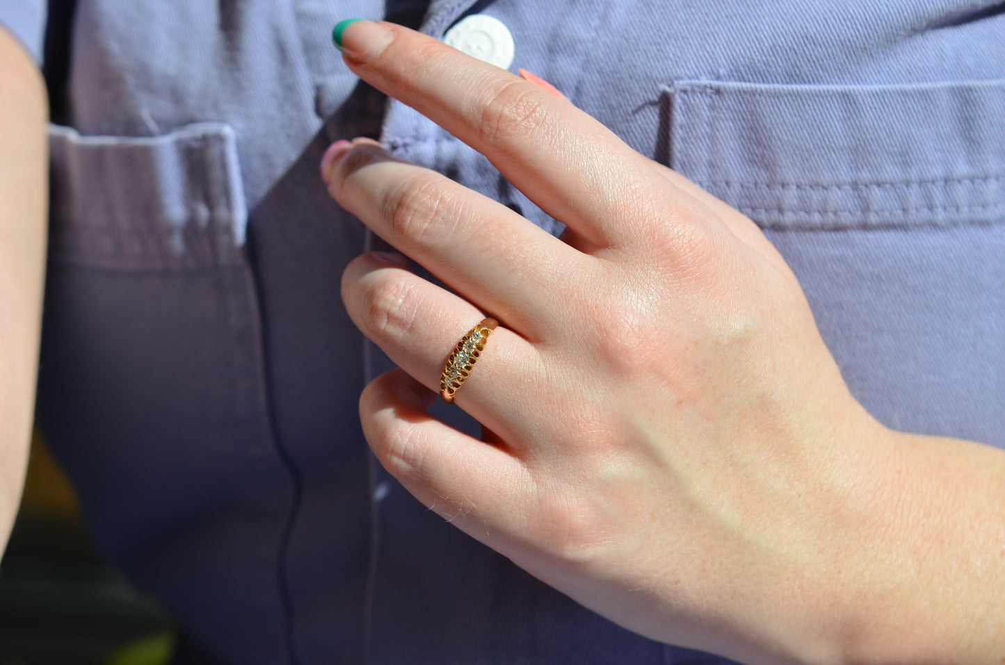 Easy Edwardian Five Stone Ring