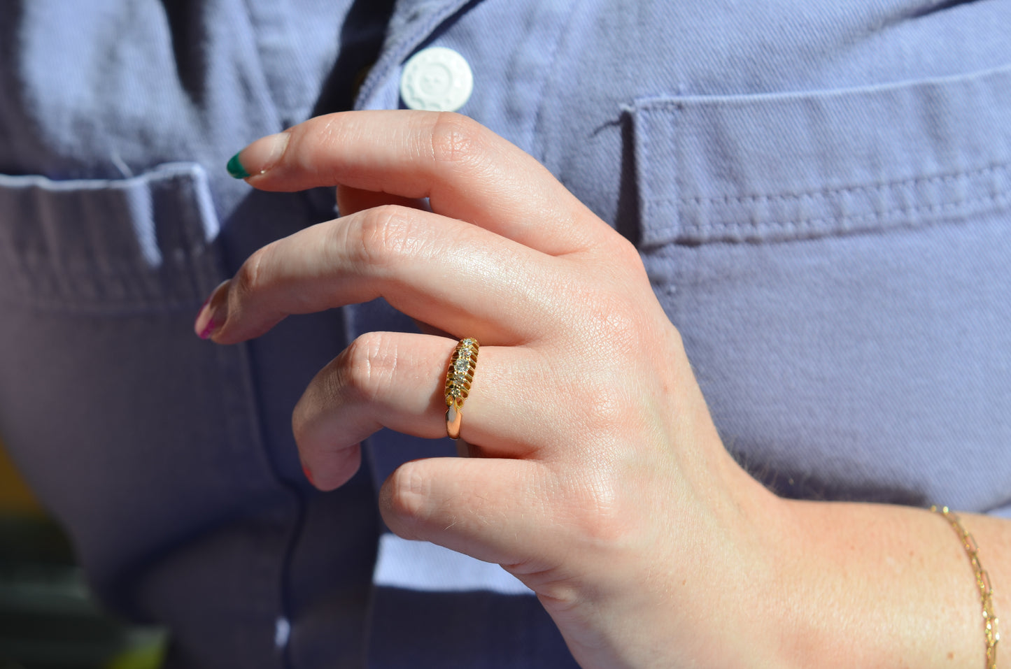 Easy Edwardian Five Stone Ring