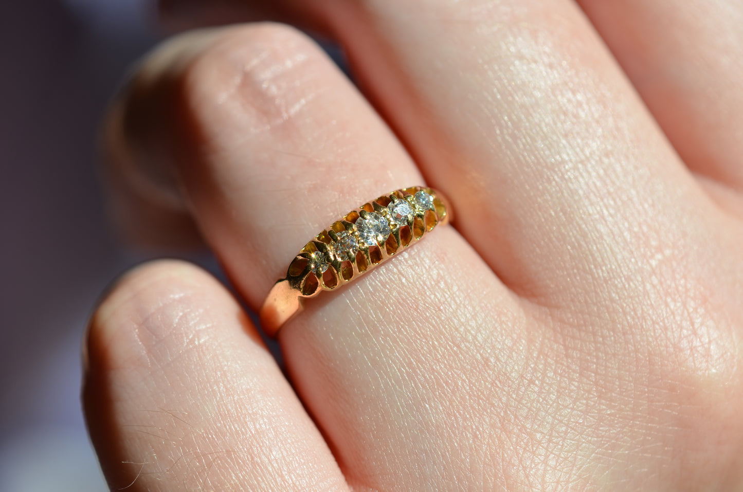 Easy Edwardian Five Stone Ring