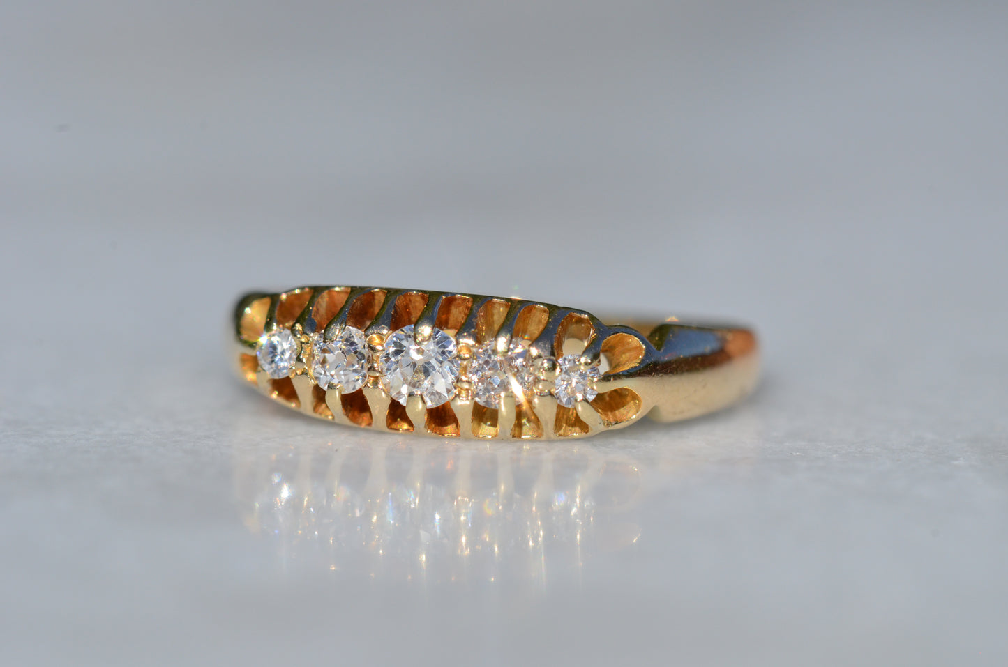 Easy Edwardian Five Stone Ring