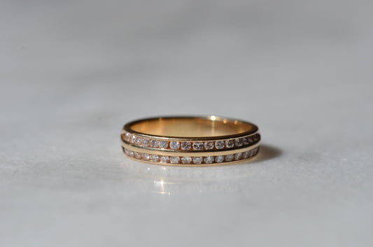 Sparkling Double Row Channel Band 4-11-87