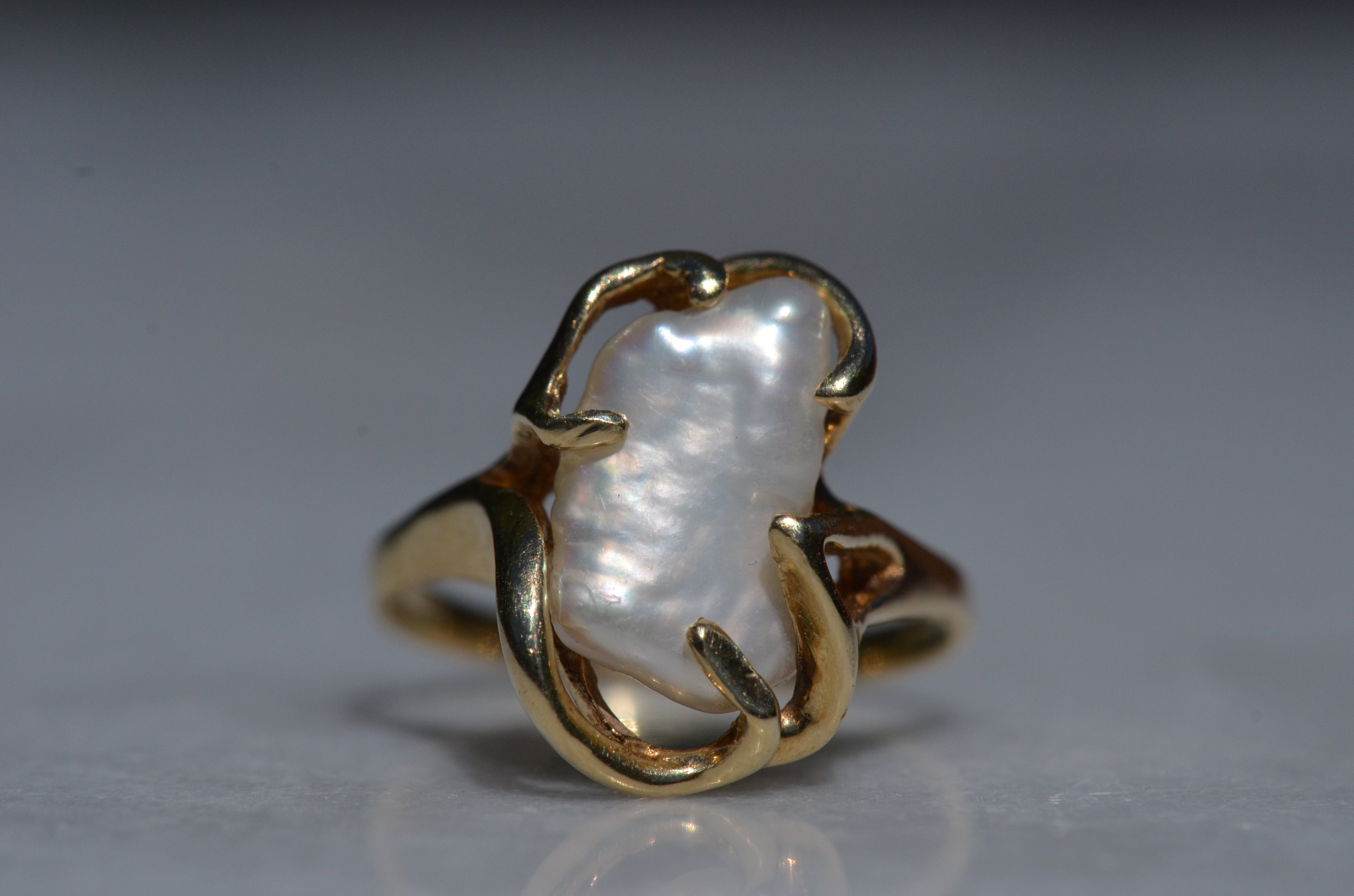 Unique Pearl Rings Unique Freeform Pearl Ring – St. Eloi