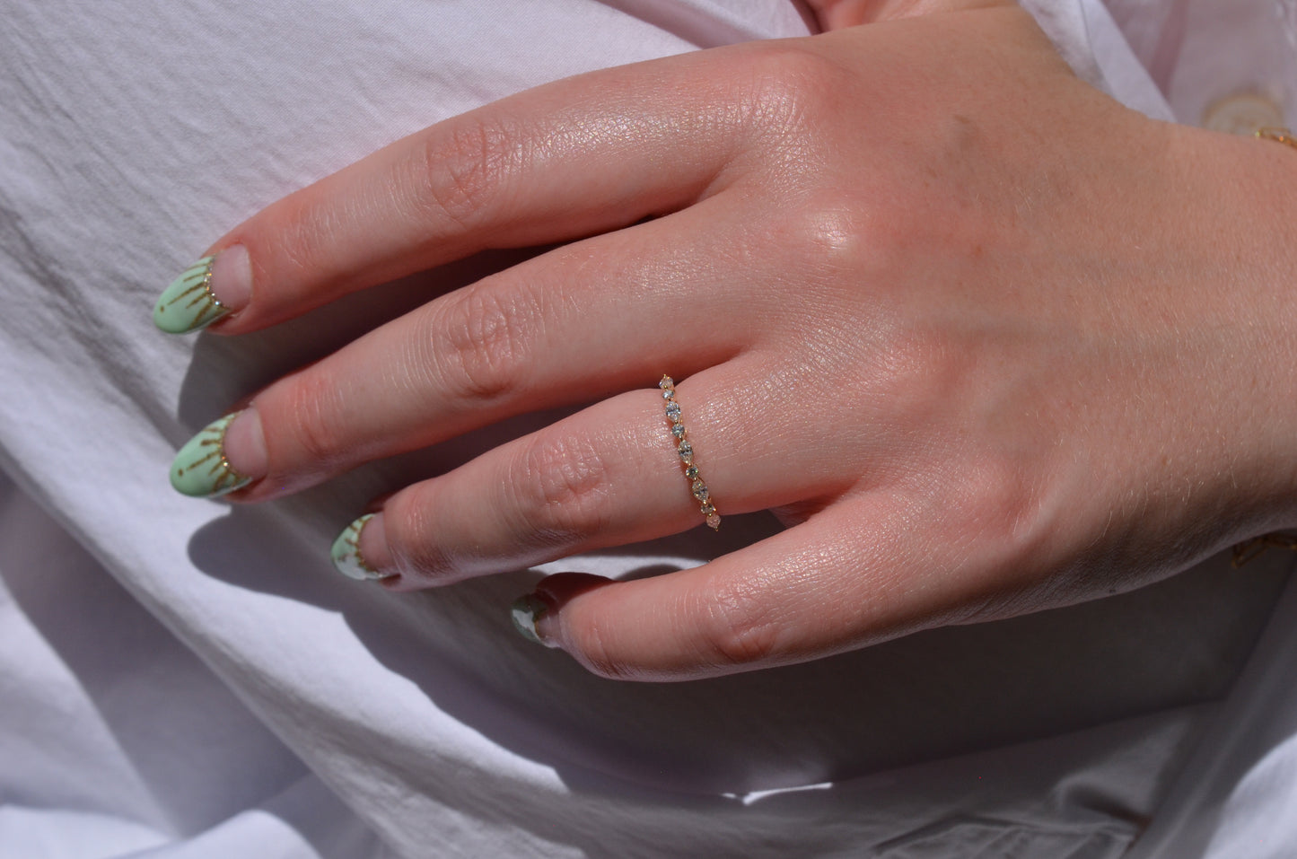 Dainty Estate Diamond Half Eternity