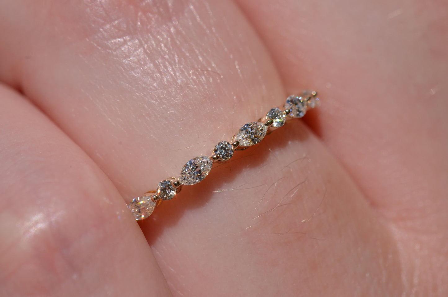 Dainty Estate Diamond Half Eternity