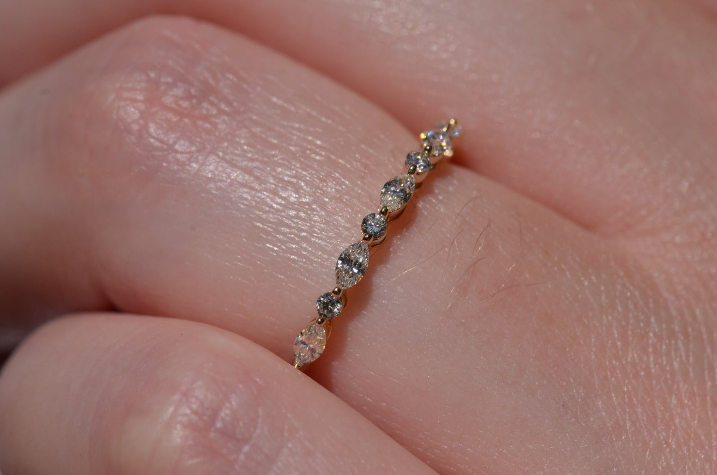 Dainty Estate Diamond Half Eternity