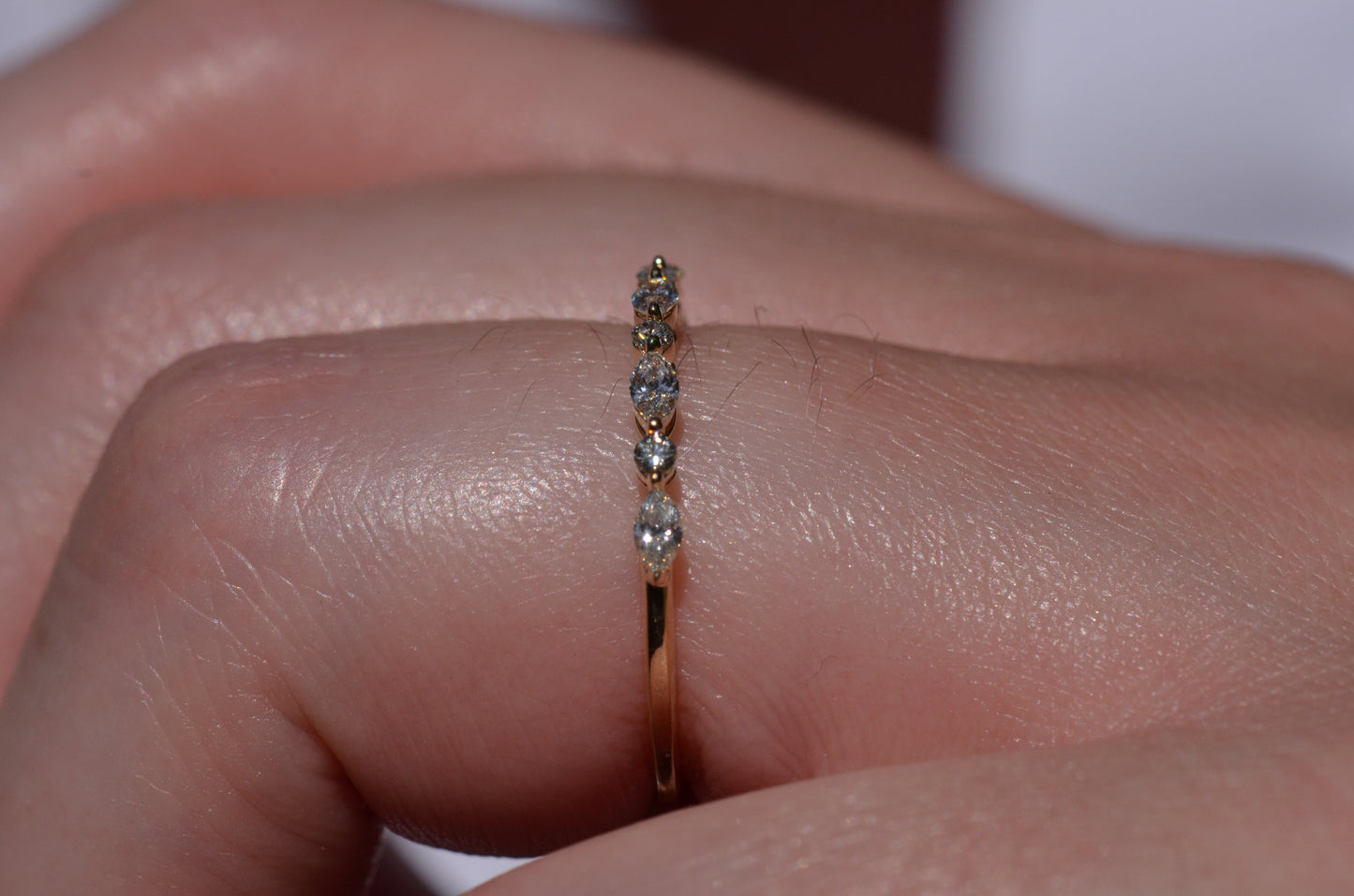 Dainty Estate Diamond Half Eternity