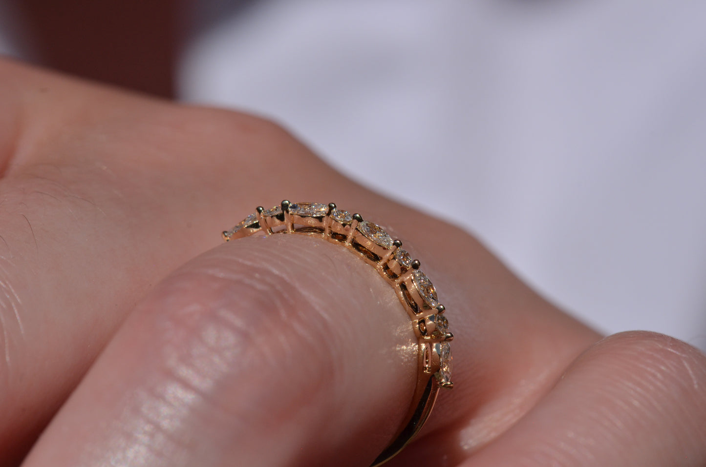 Dainty Estate Diamond Half Eternity