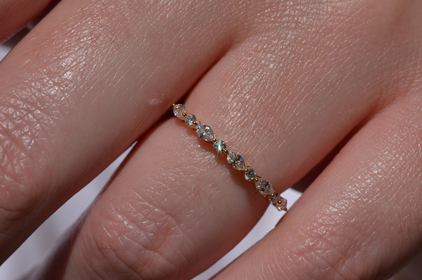 Dainty Estate Diamond Half Eternity