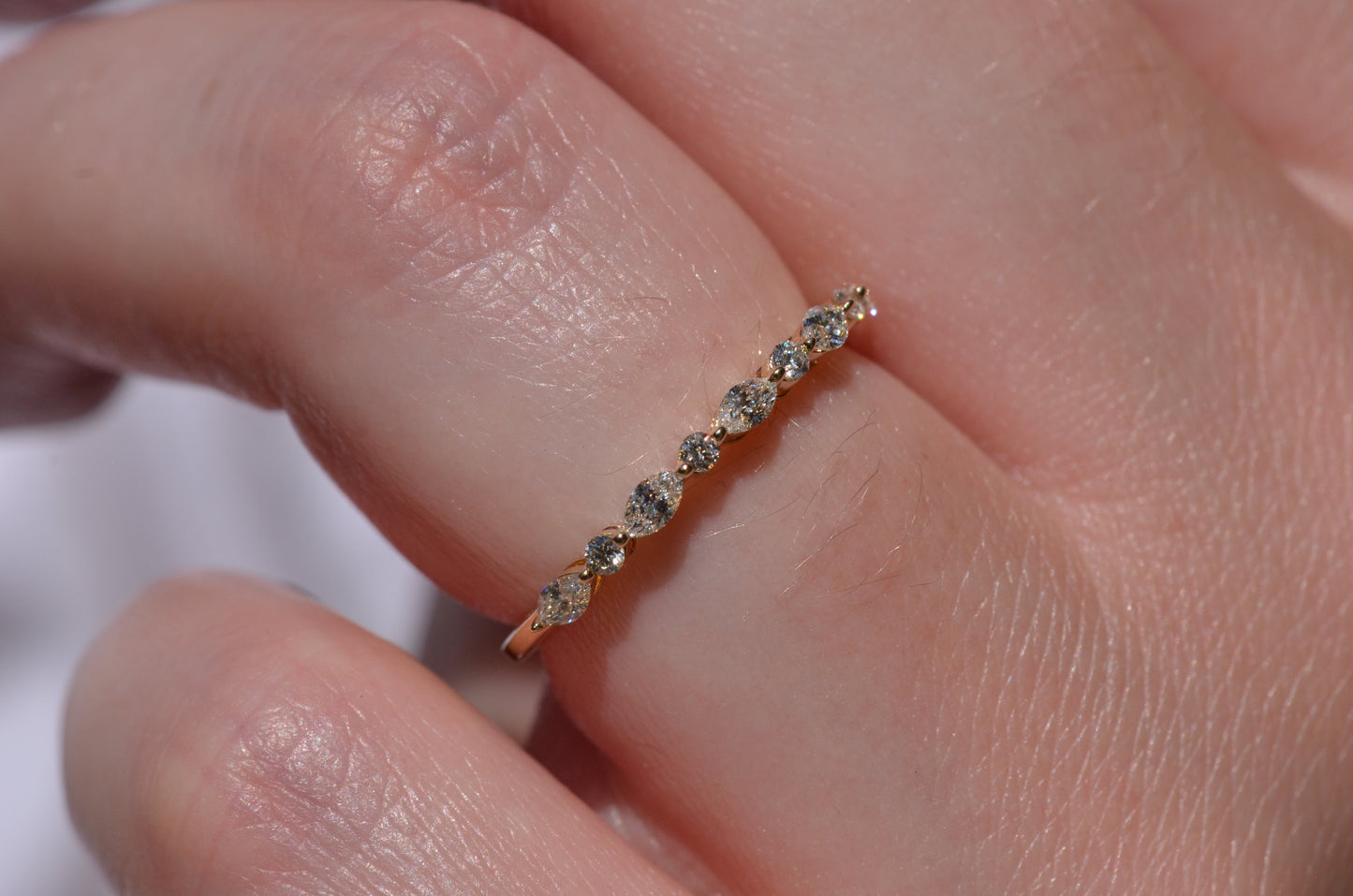 Dainty Estate Diamond Half Eternity