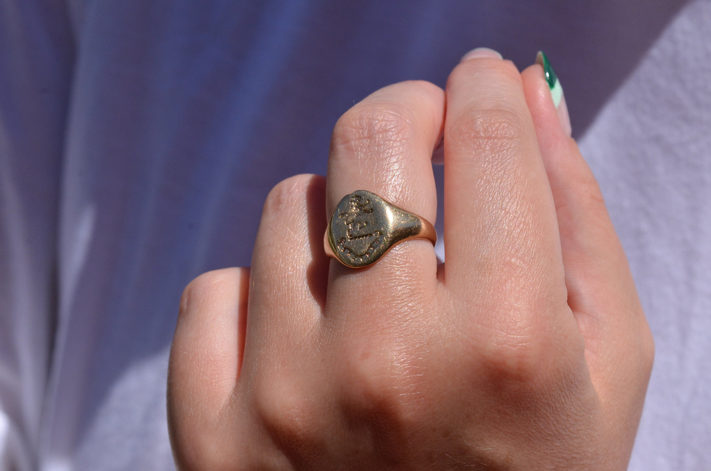 Symbolic Antique Signet Ring