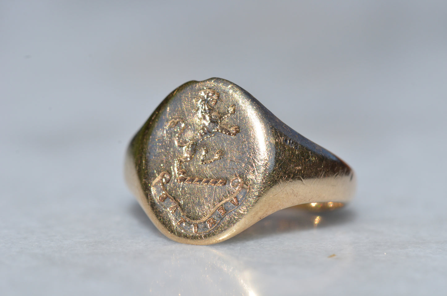 Symbolic Antique Signet Ring