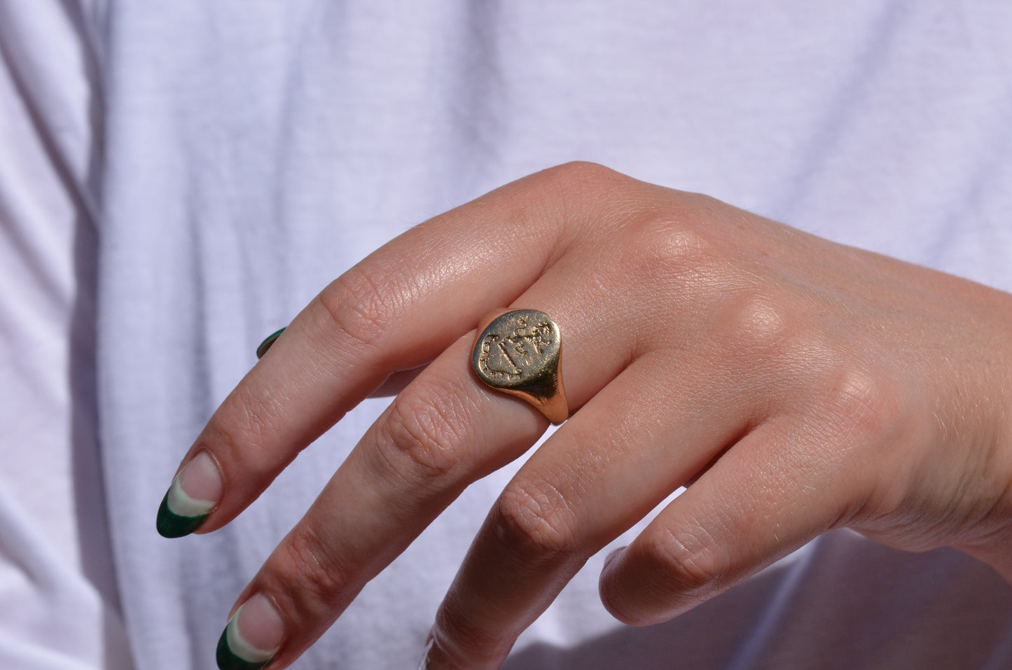 Symbolic Antique Signet Ring