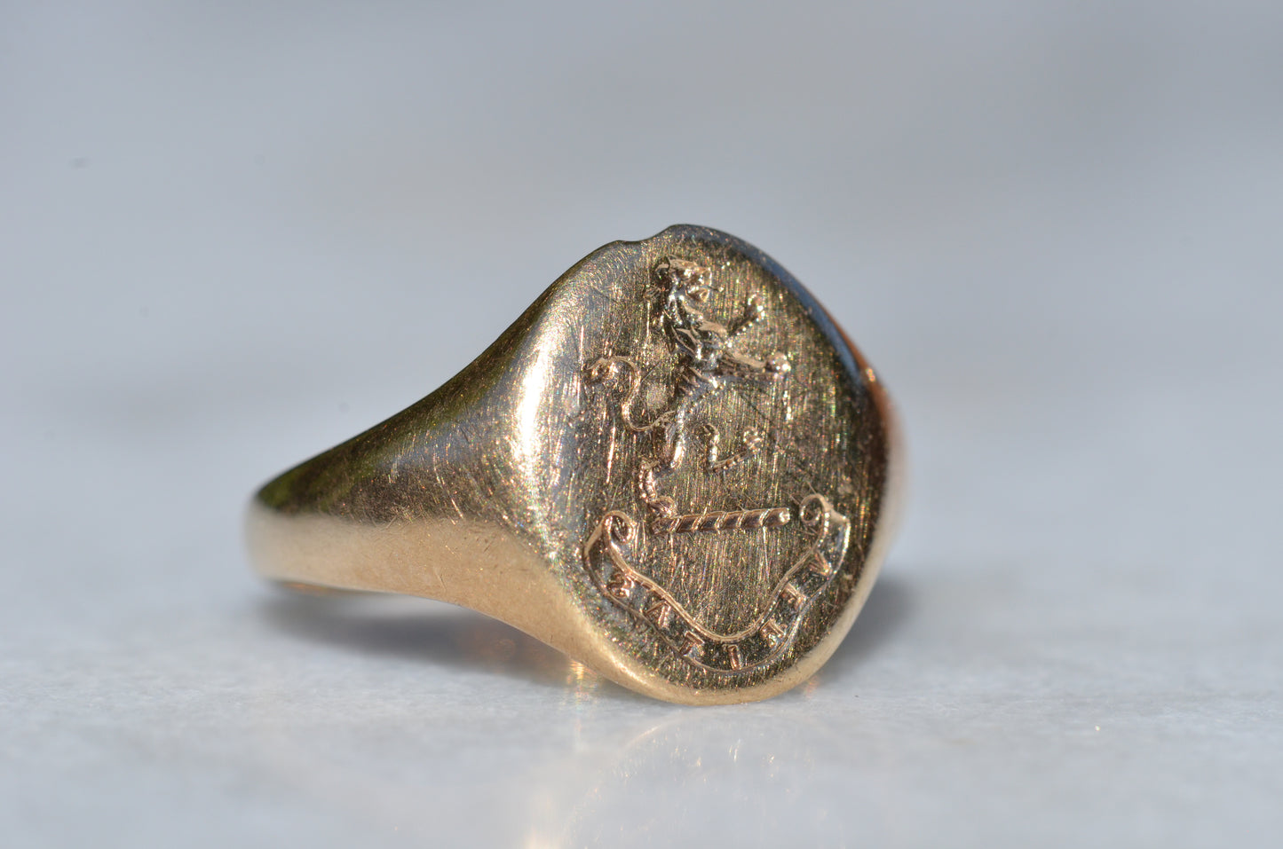 Symbolic Antique Signet Ring