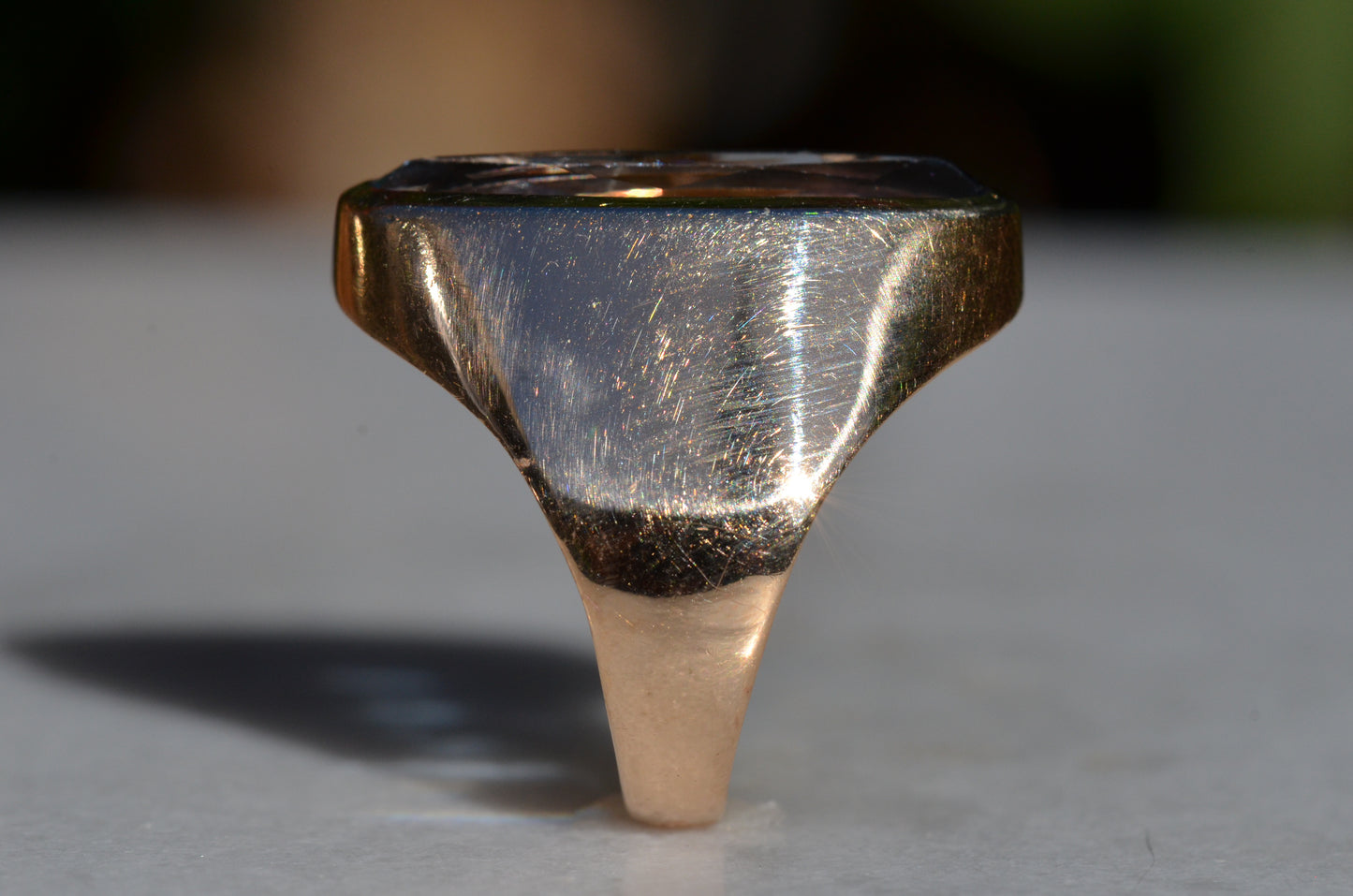 Dramatic Vintage Synthetic Spinel Cocktail Ring