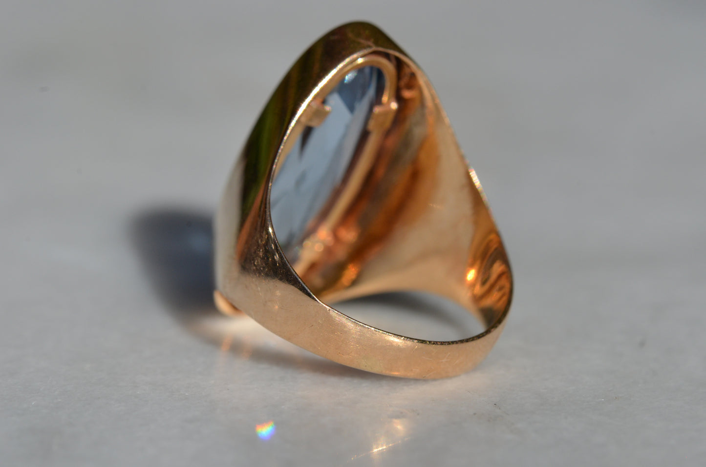 Dramatic Vintage Synthetic Spinel Cocktail Ring