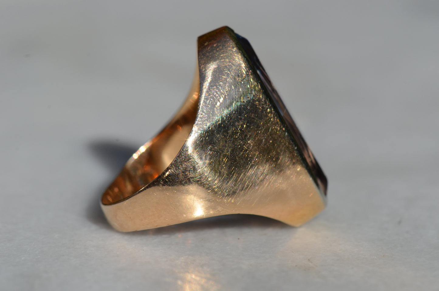 Dramatic Vintage Synthetic Spinel Cocktail Ring