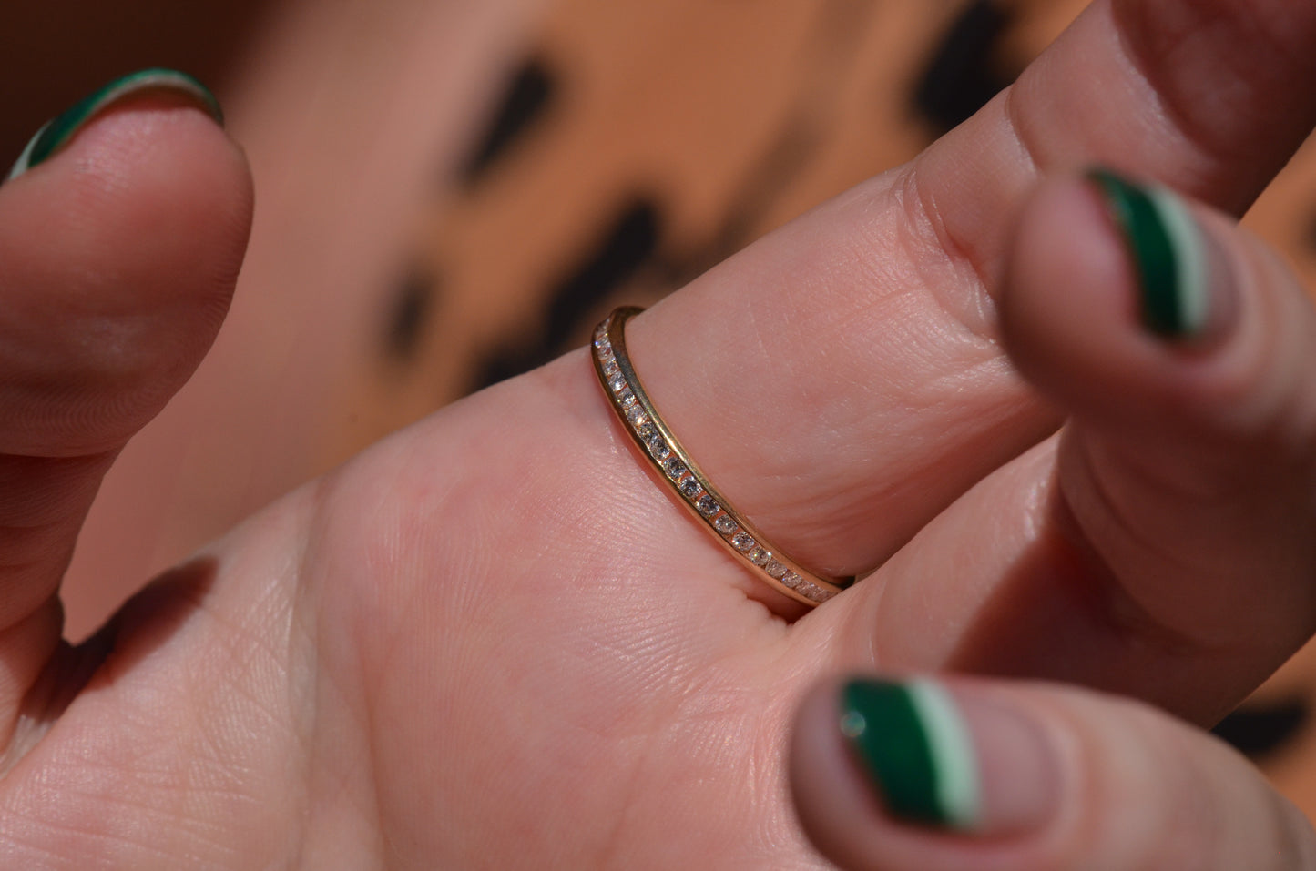 Slim Channel Diamond Eternity Band