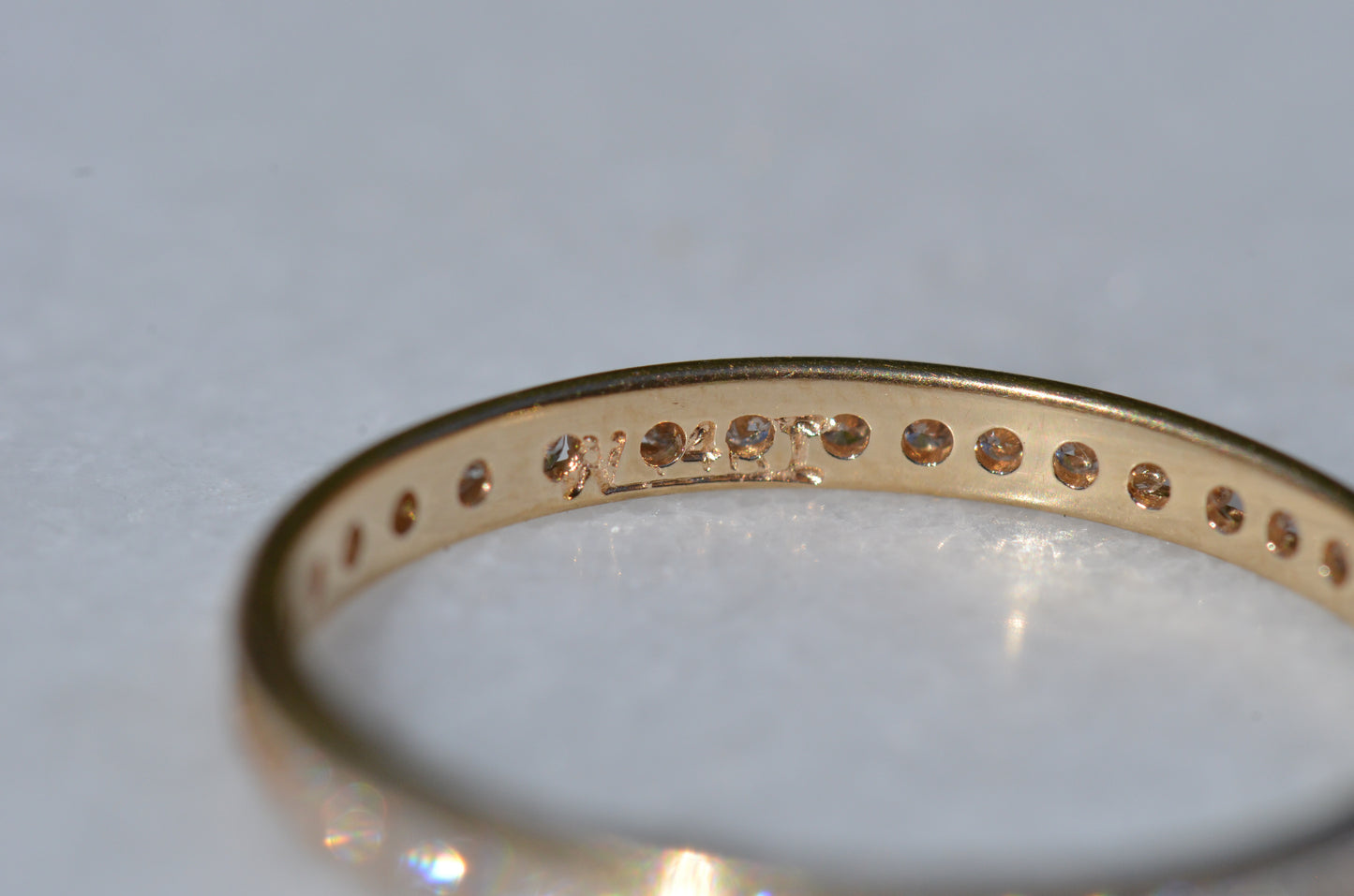 Slim Channel Diamond Eternity Band