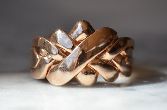 Rosy Vintage Puzzle Ring