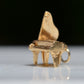 Vintage Gold Piano Charm
