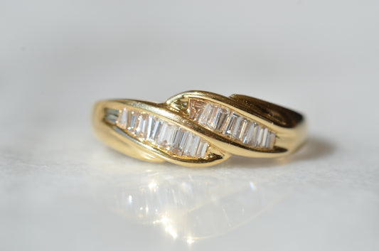 Shimmering Baguette Band