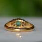 Vibrant Antique Emerald Cluster Ring