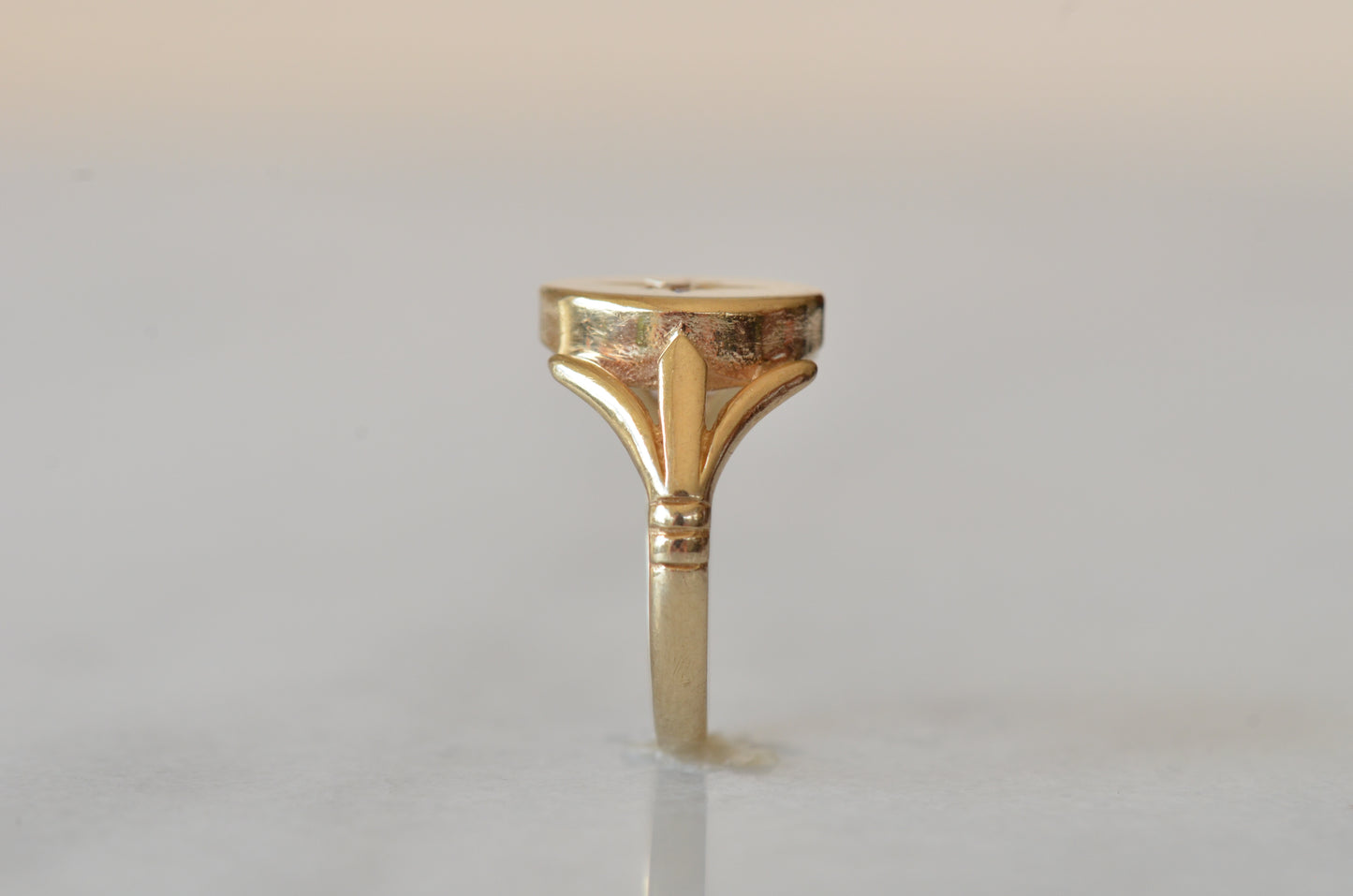 Bold Vintage Diamond Signet Ring