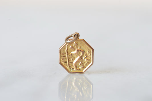 Geometric Vintage St. Christopher Pendant