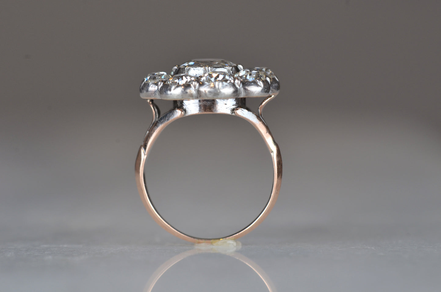 Outstanding Antique Cluster Ring